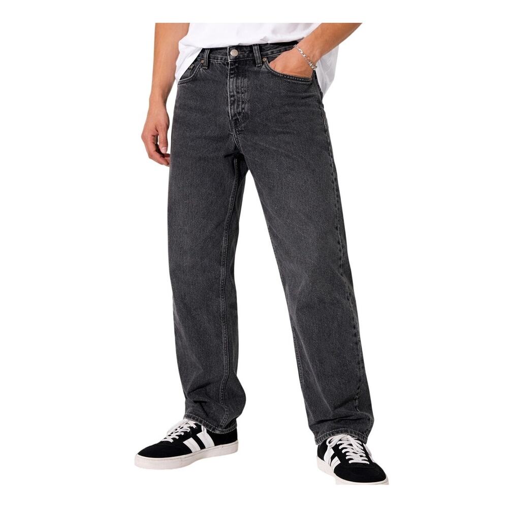 Levi's 505 Straight Leg Jeans Black Vintage Wash 30x32 USA Classic Denim